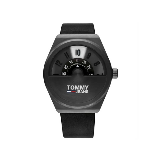 Tommy Hilfiger Men's Monogram Pop Black Dial Watch - 1791773